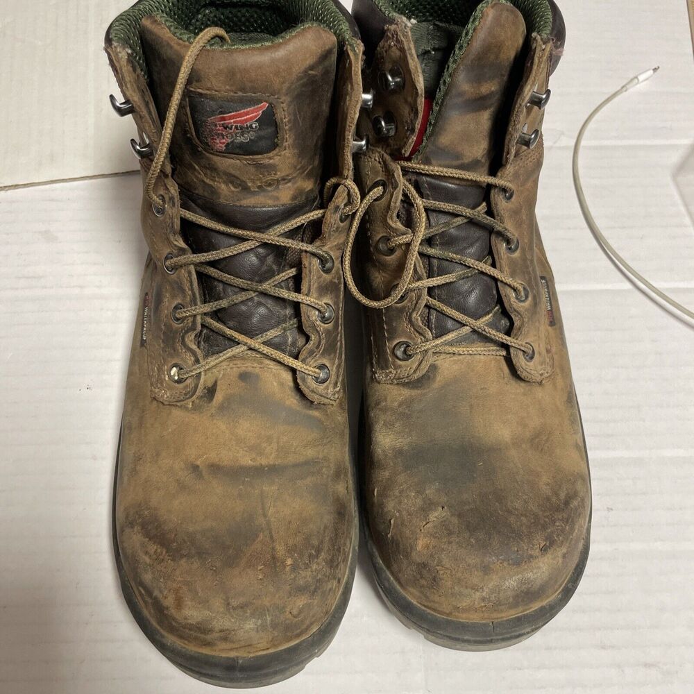 Red Wing 2240 King Toe Waterproof Safety Steel Toe Boots Brown Men’s Size 11D